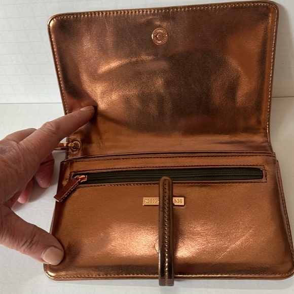Shiraleah Copper Wallet Wristlet Vegan Leather - Picture 4 of 10